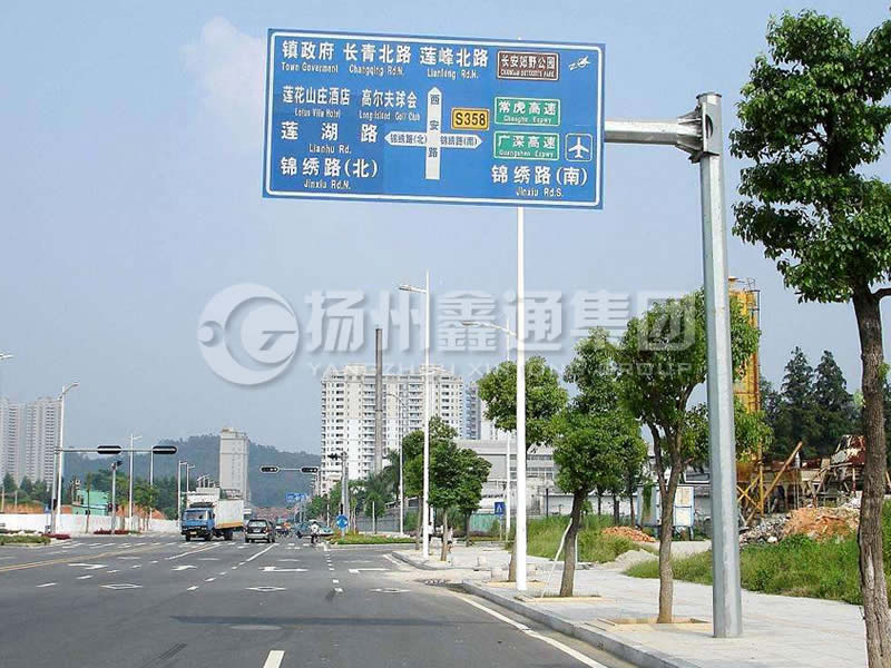 BZG-008，交通標(biāo)志桿，八棱交通標(biāo)志桿
