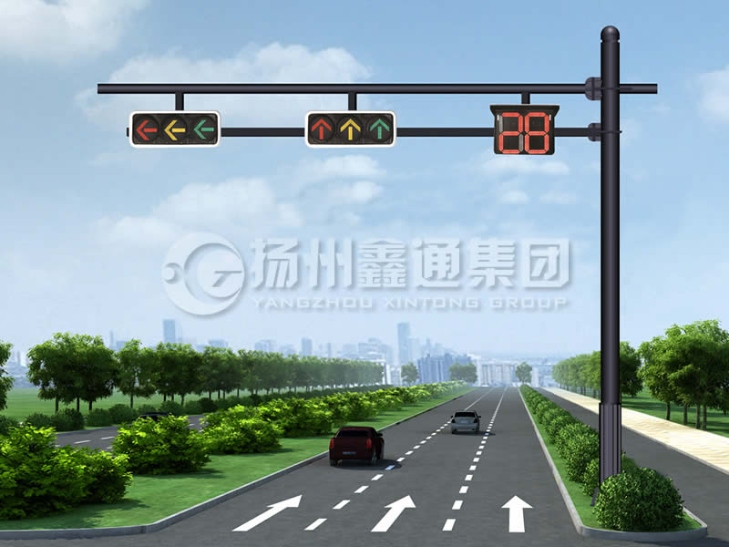 XHDG-061，F(xiàn)型信號燈桿，晉中信號燈桿
